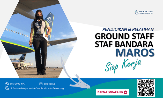 Ground Staff Bandara Airport Sekolah Penerbangan-Maros