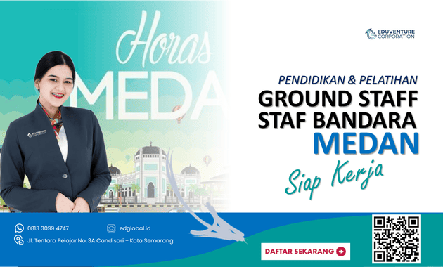 Ground Staff Airline Sekolah Pendidikan Penerbangan-Bandara Medan
